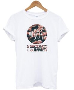 5 Seconds Of Summer flower T shirt