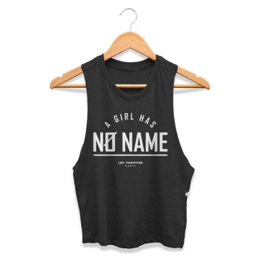 A Girl Has No Name Arya Stark Humorous Quote Game Of Thrones Typography Funny Womans Crop Tanktop AY