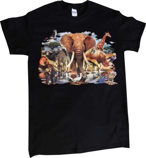 African Animal Oasis T Shirt THD