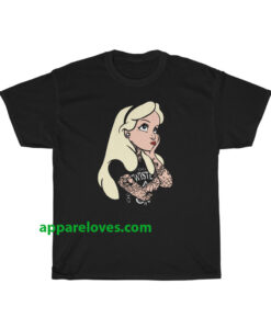 Alice In Wonderland Tattoos T shirt thd