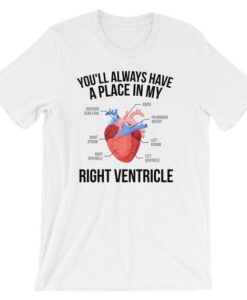 Anatomical Heart Biology Jokes Unisex T-Shirt thd