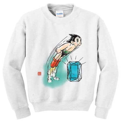 Astro boy diamond sweatshirt ZNF08