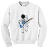 Astronaut playing guitar sweatshirt DAP