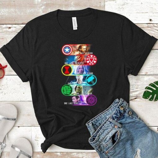 Avenger Endgame One Last Mission t shirt ZNF08