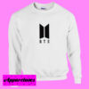 BTS Logo White Sweatshirt