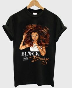 Black And Boujee African Girl T shirt ZNF08