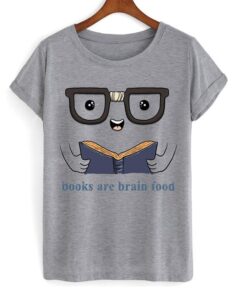 Books are brain food t-shirt ZNF08