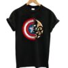 Captain America Harajuku Spider Skull T shirt ZNF08