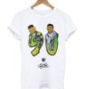 Chunk Fresh Prince 90 print Retro T shirt ZNF08