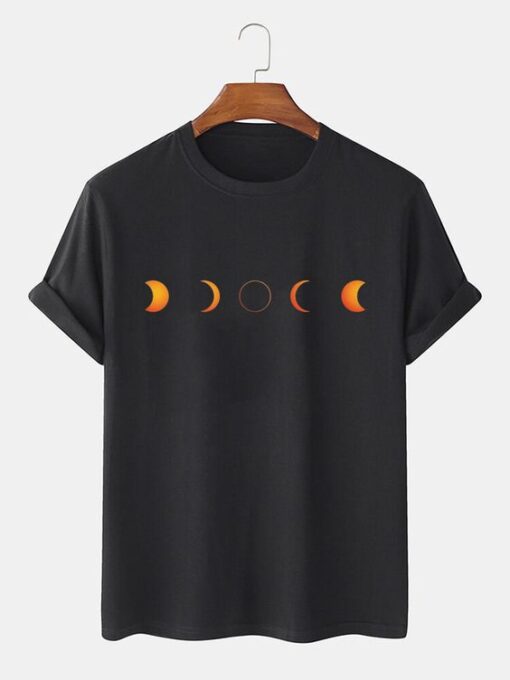 Color Moon Pattern T-SHIRT THD