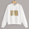 Contrast Sequin Letter SweatshirT ZNF08