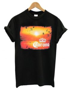 Corona Extra Men’s Navy Blue Sunset T shirt ZNF08