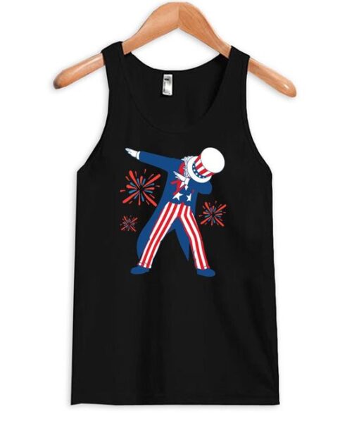 Dabbing Uncle Sam Tanktop ZNF08