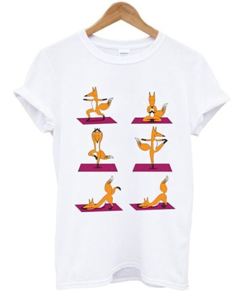 Dancing Yoga Fox T-Shirt ZNF08