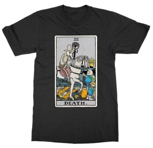 Death Tarot Cards - Adventure Time Parody - Tarot Card T-Shirt