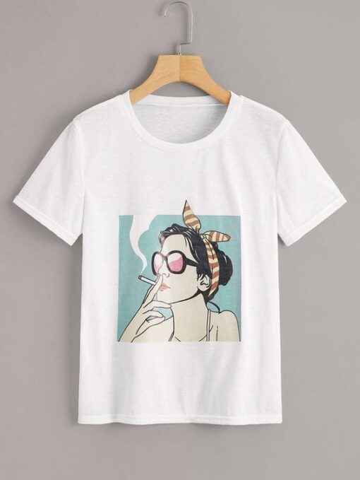Figure Print T-Shirt DAP