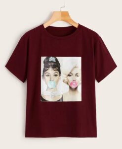 Figure Print Tee T-Shirt ZNF08