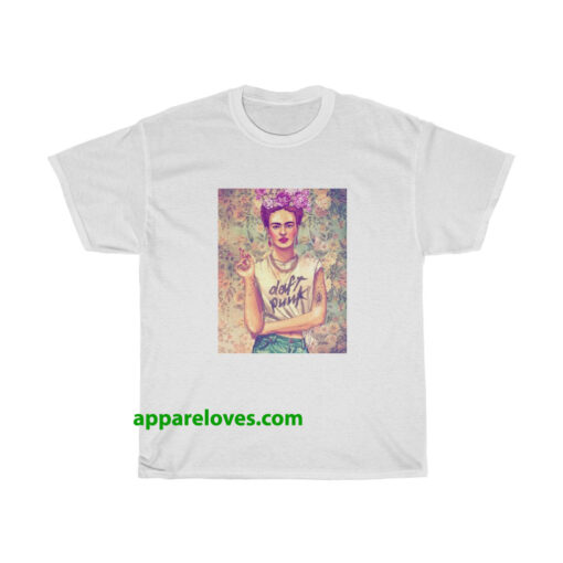 Frida Kahlo Daft Punk T shirt thd