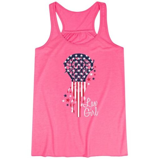 Girls Lacrosse Flowy Racerback Tank Top ZNF08