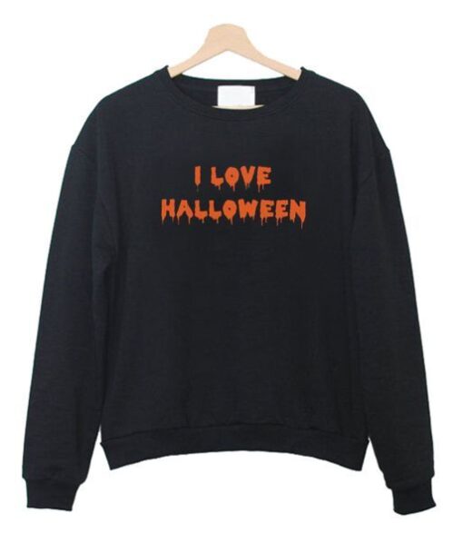 I Love Halloween Sweatshirt ZNF08