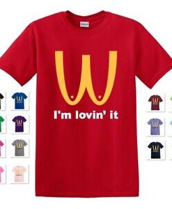 I'M LOVIN' IT MCDONALD'S PARODY BOOBIES SHIRT THD