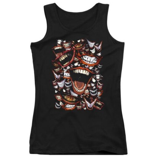 Joker Laugh Repeat Black Tanktop ZNF08