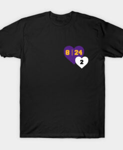Kobe And Gigi Heart T-Shirt THD