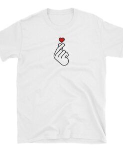 Kpop Finger Heart Short-Sleeve Unisex T-Shirt