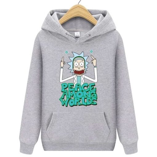 Male Bodybuilding Vespa Rick And Morty printing Hoodies ZNF08