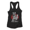 Middle Finger Gangsta Rabbit Bad Boy Woman's Racerback Tank Top ZNF08