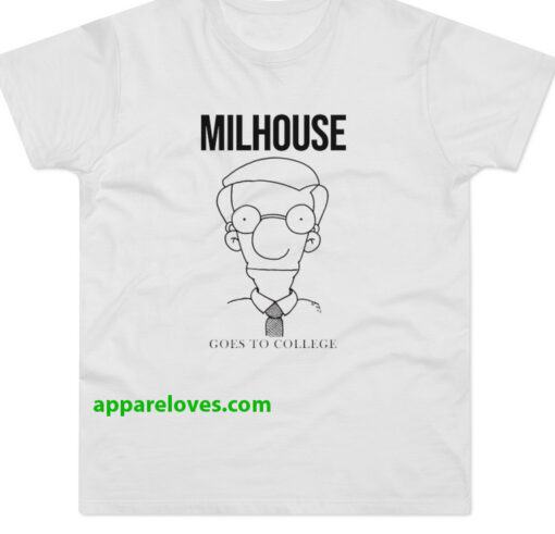 Milhouse Goes to College T-Shirt thd