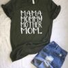 Mom mama mommy momBLACK shirt ZNF08