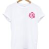Monogrammed T shirt ZNF08