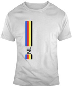 Newfoundland Nl Coloured Vertical Stripes T Shirt