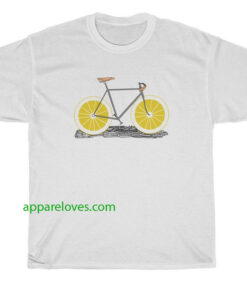 Old Bicycle Print T Shirt thd