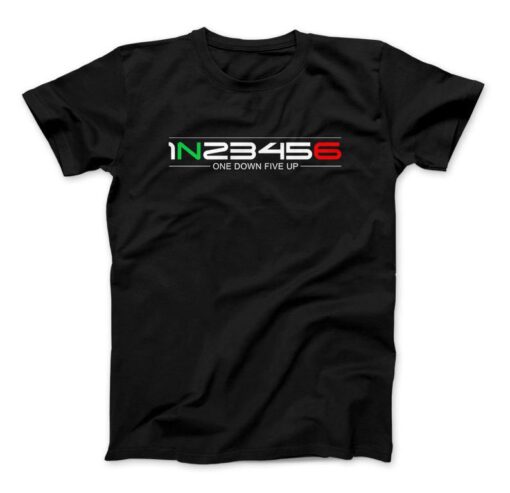 One Down Five Up T-Shirt, 1 Down 5 Up, Moto Racing Shirt, Motorcycle Rider T-shirt,
