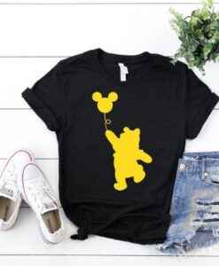 Pooh Mickey Balloon T Shirt ZNF08