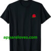 Red Rose Pocket print T-Shirt thd