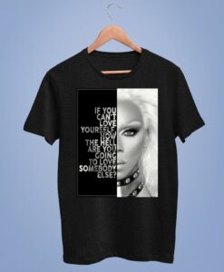 Ru Paul Drag Race Typography Black Color Tee