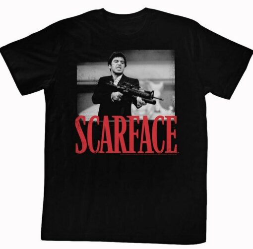 Scarface Shootah Shirt, Scarface Tony Montana Retro Vintage Style Shirt