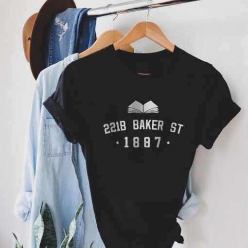 Sherlock Holmes, 221B Baker Street, Varsity Style, Book Lover TShirt
