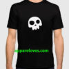 Skull Head logo with Three Teeth t shirt thd