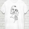 Smoking Girl t-shirt,Abstract t-shirt