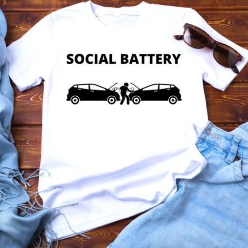 Social Battery Unisex T Shirt