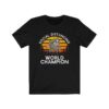 Social Distancing World Champion Sasquatch T-shirt, Funny Bigfoot Shirt, Bigfoot Wearing Face Mask, Sasquatch Gift for Him, Unisex Tee