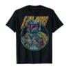 Star Wars Boba Fett Neon Blaster Vintage T-Shirt