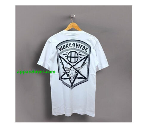 THRASHER HUF WORLDWIDE t shirt (back) thd