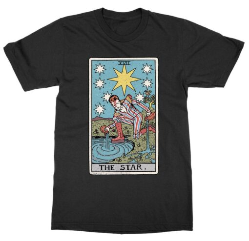 The Star Card - David Bowie Parody - Tarot Card T-Shirt