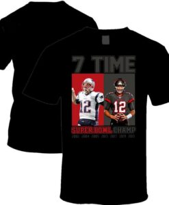 Tom Brady 7 TIME Super Bowl T-Shirt Tampa Bay Buccaneers Champions 2021 tshirt