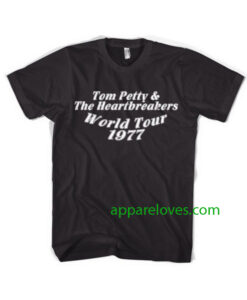 Tom Petty & The Heartbreakers World Tour 1977 T-Shirt thd